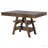 Walnut 2-Drawer Counter Height Table