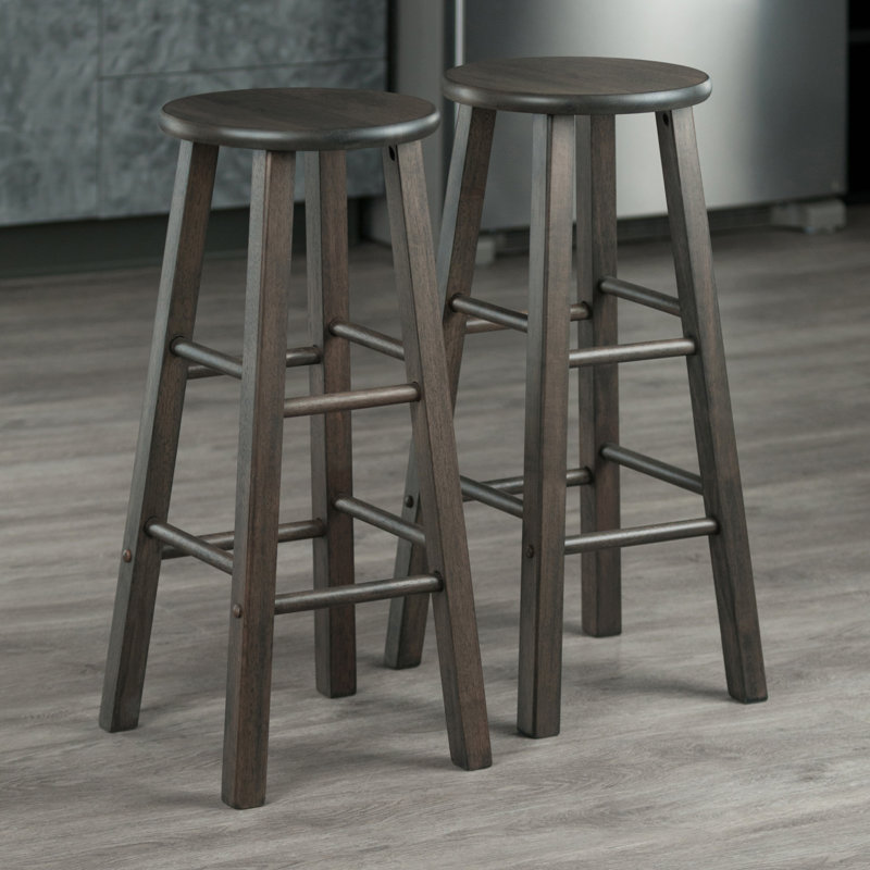 Tabouret de bar Azaya, Gris huître, Tabouret de bar (hauteur de siège de 29,1 po), 2