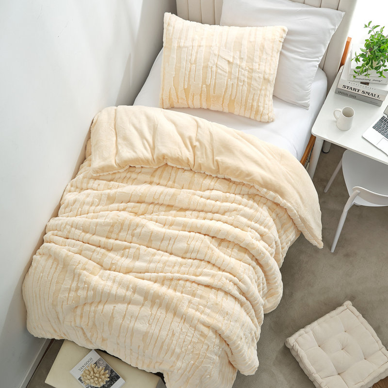 Desert Dunes - Coma Inducer Twin XL Comforter Set - Buttercream, Twin XL Comforter + 1 Standard Sham, Yellow