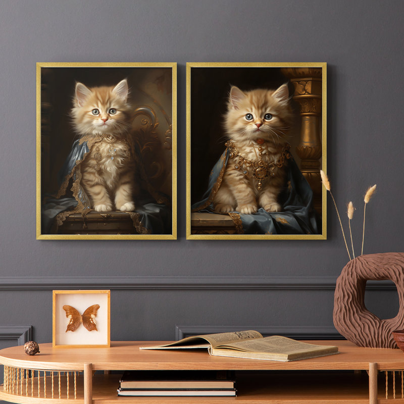 ANIMALS Series CXCIV - reproduction encadrée de qualité supérieure - prête à être accrochée - aucun clou requis - aucun clou requis