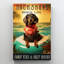 «Maryada Dachshund Beach Life», reproduction sur toile-1509308757