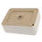 Ceramic 16X12 Inch Vessel Bathroom Sink Rectangular - Modern Design, Stain Resistance, Countertop Mount Sleek , Mounting-125885473