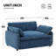 Fauteuil surdimensionné en chenille avec assise profonde-895756962