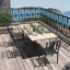 Nielah Stacking Patio Dining Armchair