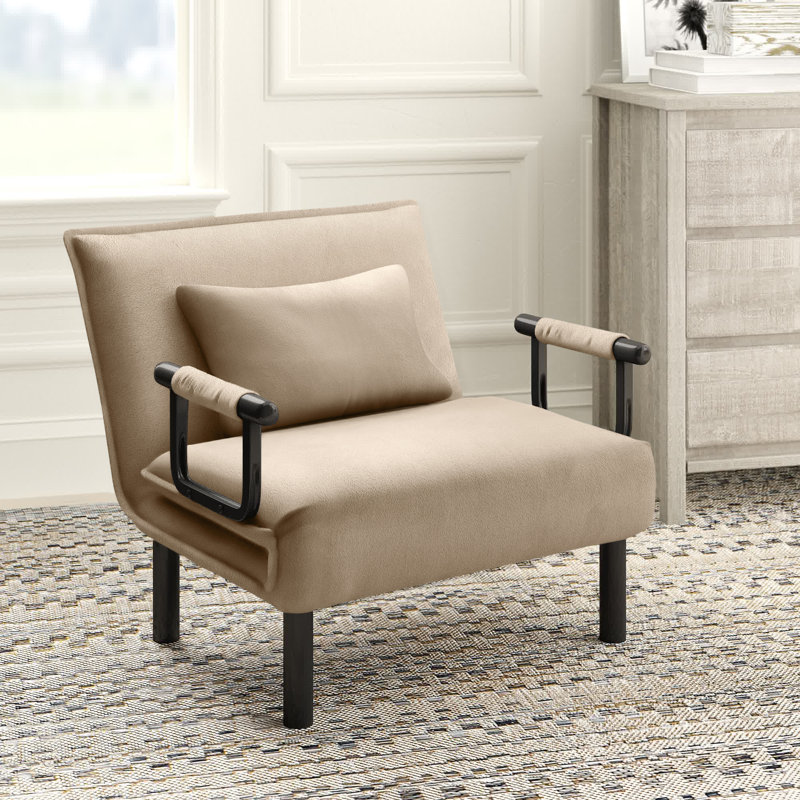Kono Linen Teen Convertible Chair, Beige