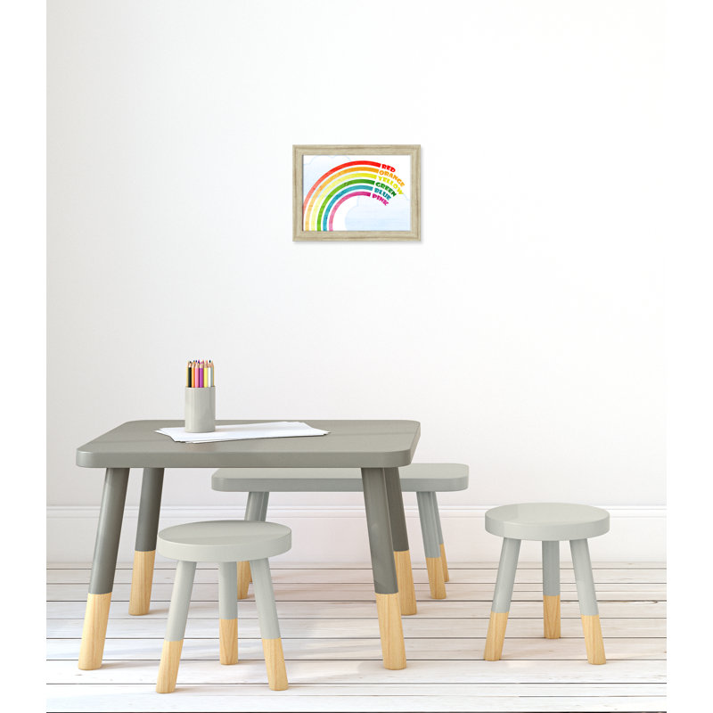 Art sur toile, couleurs, H 14 po x l 10 po x P 0,6 po, Encadrement beige