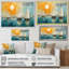 Bateau abstrait bord de mer I - impressions sur toile-229263374-229263372