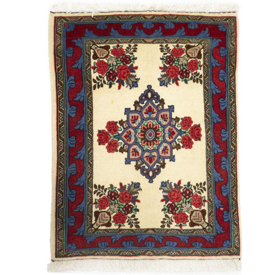 Tapis oriental crème Tribal 2X3