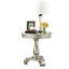 Table d'appoint à piédestal champagne - l 26 po x P 26 po-430064900