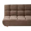 Sofa Bed 3 Seater RISOR Fabric Golden Brown-1384159630