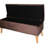 17" High Brown Suede Bench With Hidden Compartment For Storage Seat Space Inside
