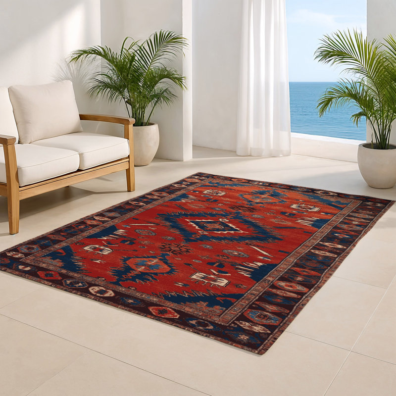 Tapis turc intérieur et extérieur brun, Rectangulaire 8 pi x 10 pi