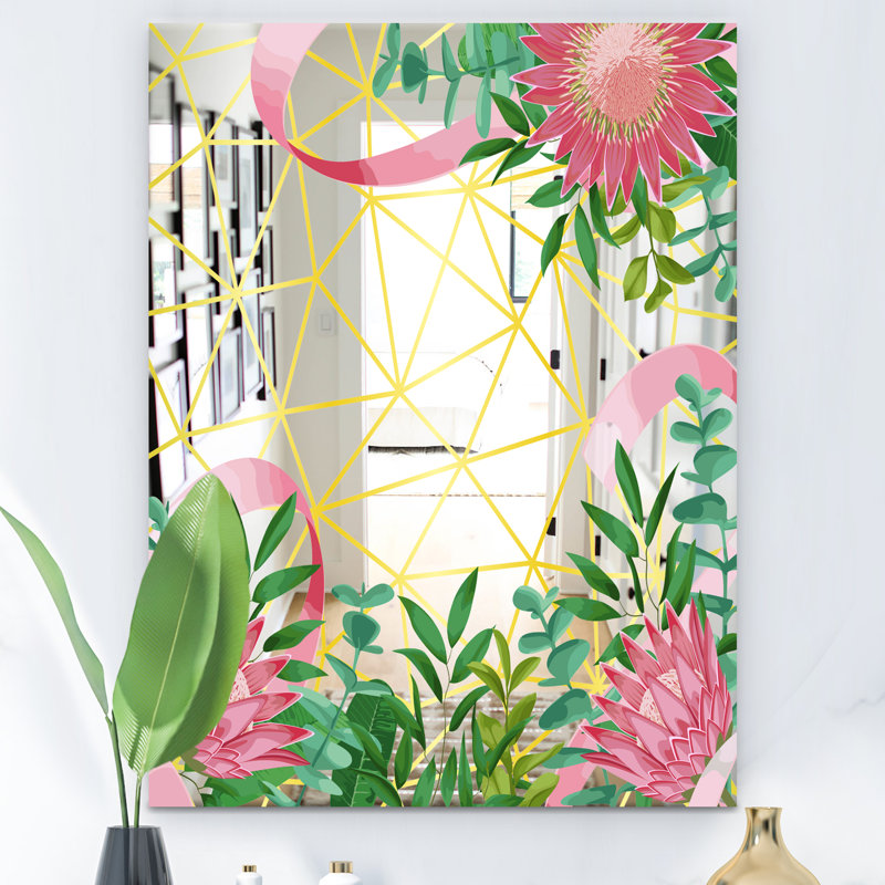 Miroir d'appoint Efflorescent, H 39,4 po x l 29,5 po