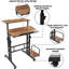 Adjustable Height Steel Computer Desk