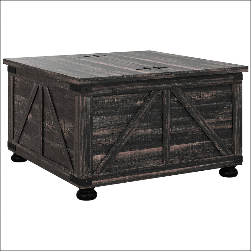 Table basse carrée avec rangement