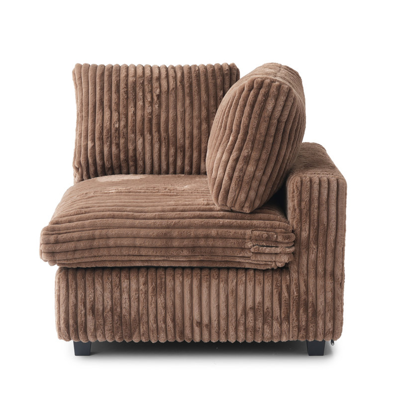 Fauteuil d'angle, Brun