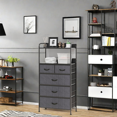 59.9 cm W Chest of 5 Drawers