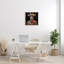 «Giraffe In Floral suit Floater Frame» par Lazar Studio sur toile-536792888-536792894