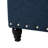 Navy Blue Fabric With Dark Brown Birch Legs For , 41.95"W X 18.62"D 18.62"H Storage,-1910775443