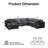 125" 7-Seater Oversized Modular Chenille Sectional Sofa, Reversible L-shape Design With Movable Ottoman-1794464434