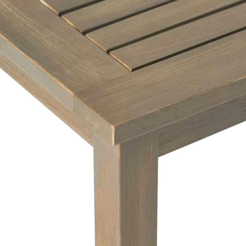 Causeuse et table basse Peyton, Marron foncé, Gris