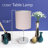 Amandev Simple Designs Mini Basic Table Lamp with Drum Fabric Shade-42754655