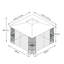 Tente de pavillon d'extérieur pour pavillon de jardin avec double toit ventilé et moustiquaire