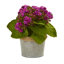 Arrangement floral artificiel en pot kalanchoe