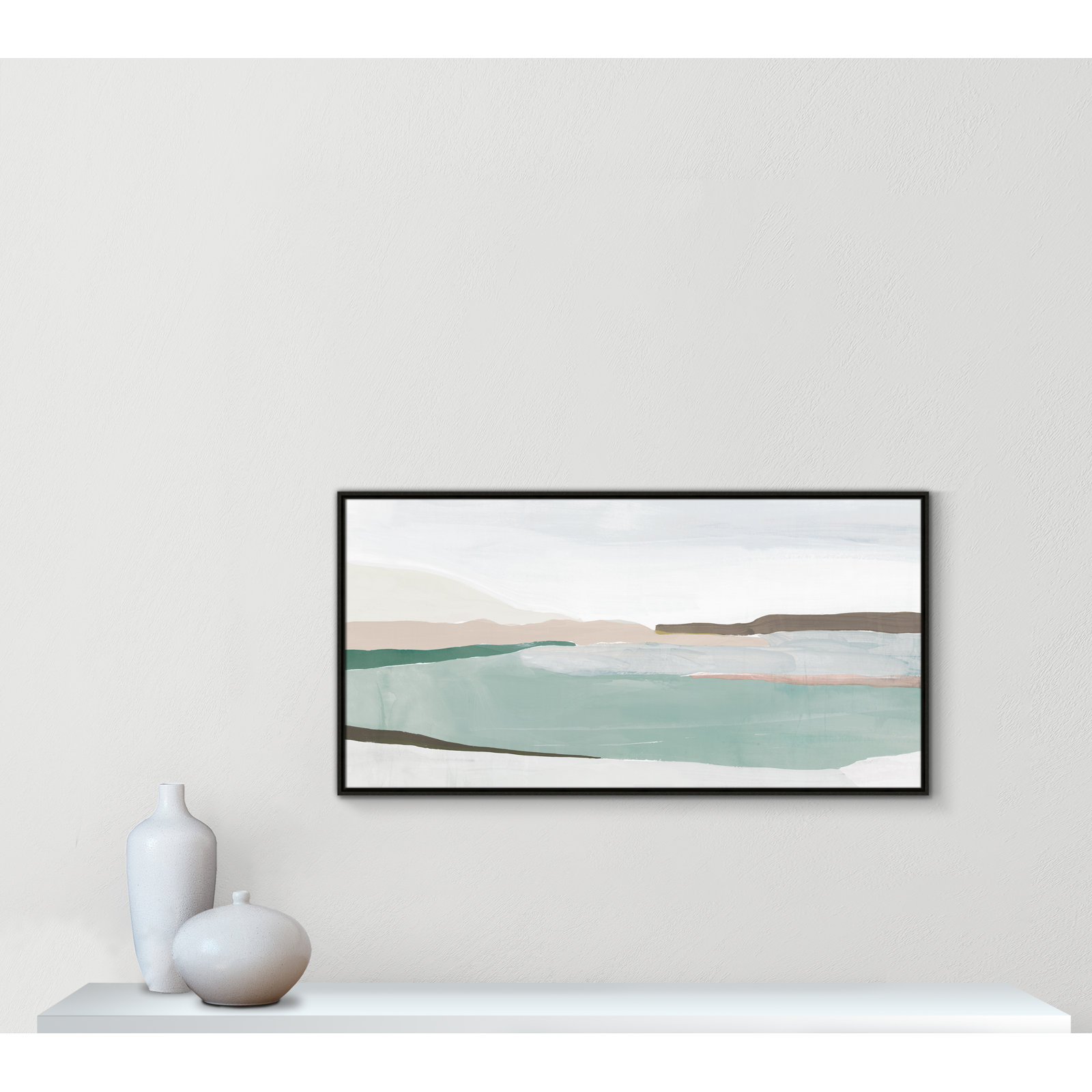 Kerala "Sole of the Land II" Print, Espresso, 25.5" H x 49.5" W x 2" D