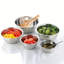 Ensemble de cinq bols en acier inoxydable