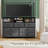 7 Drawers Dresser For Bedroom With Metal Mesh Door, Wide Dresser Tv Stand With Power Outlets-1520924432