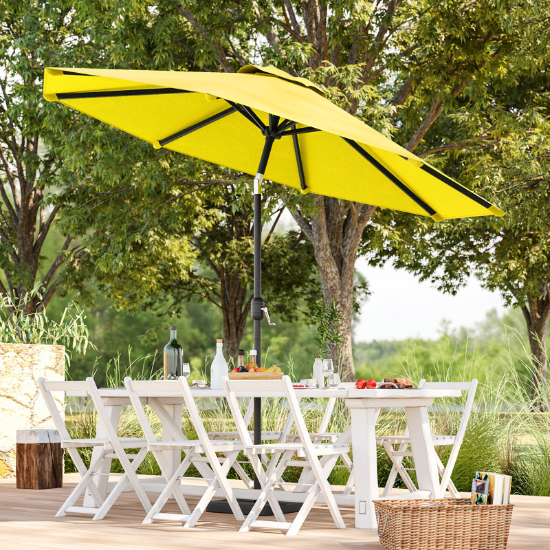 Parasol de terrasse 9 pi, Jaune