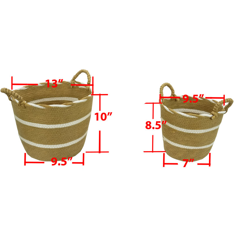 Dovecove Seagrass Decorative Bin