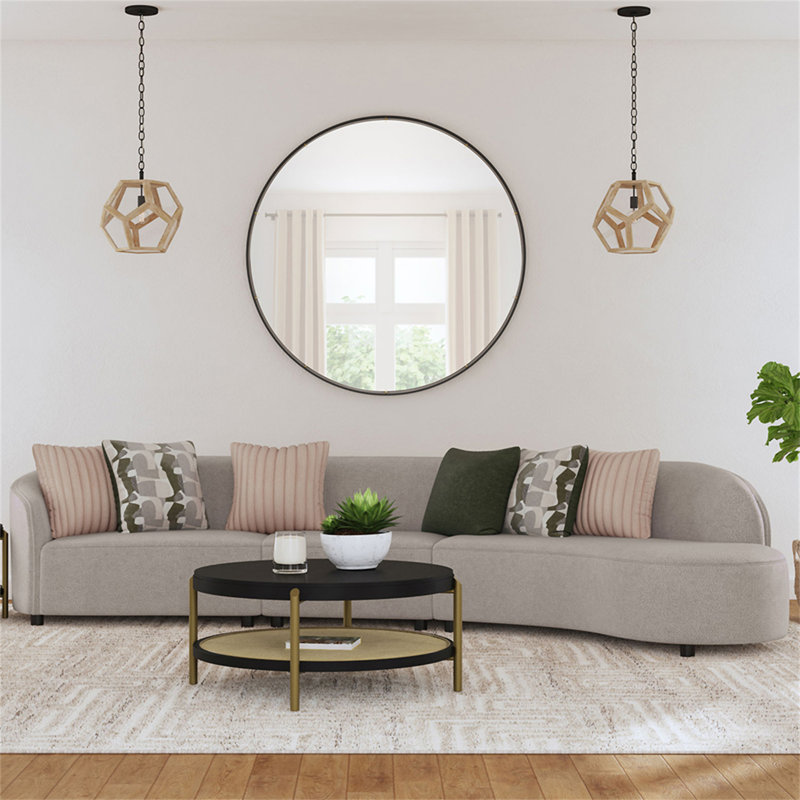 Benson Black Round End Table