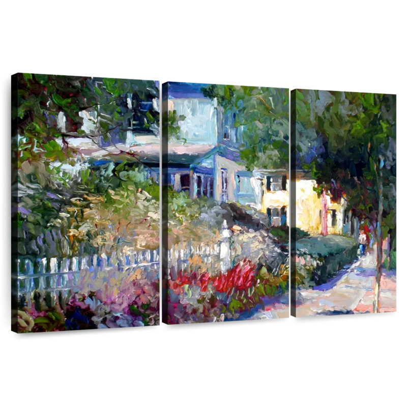 Sireci Yellow Suburbs, 32" H x 50" W