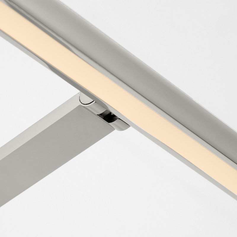Botto Dimmable LED Wall Mount Picture Light, 1.4" H x 36" W x 9.6" D, Polished Nickel