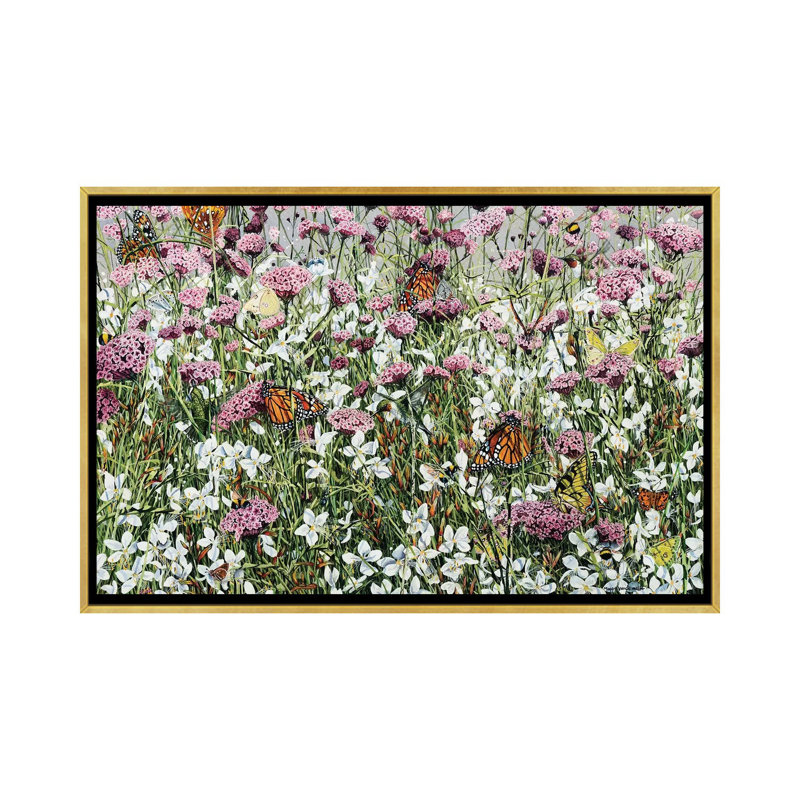 "High Summer" par Maggie Vandewalle-reproduction d’art, Toile encadrée d'or, H 32 po x l 48 po x 1,5 po, Pas de tapis
