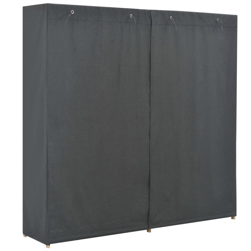 2 Door Wardrobe, Grey