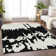 Premium Machine Washable Prisco Black Rug