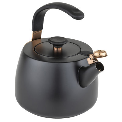 Bouilloire Viking Moodern à 3 épaisseurs noire avec or rose