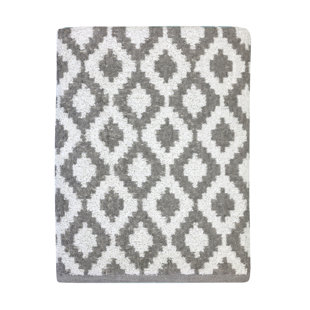 Serviette de bain jacquard Fibertone par 1888 Mills, losange, 30 x 60, 13,00 lb / dz (Ensemble de 48)