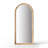 Retro Rattan Arched Floor-Mounted Full-Length Mirror-42632193