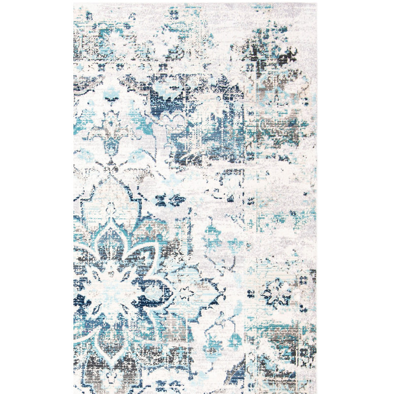 Bruckmann Performance Oriental Rug, Square 6'7"
