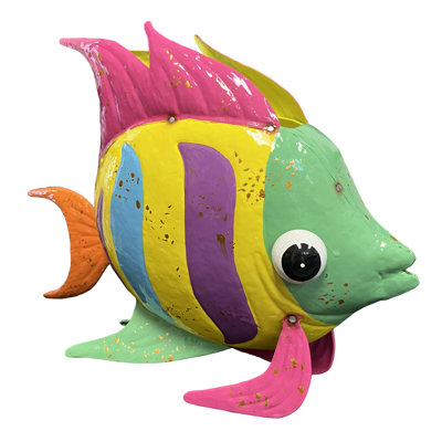 Clenton Metal Tropical Fish Planter Pot