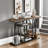 Industrial Console Table 4 Tier Entryway Table for Living Room, Hallway, Foyer