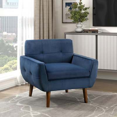 Chaise d'appoint rembourrée, fauteuil contemporain capitonné, fauteuil confortable