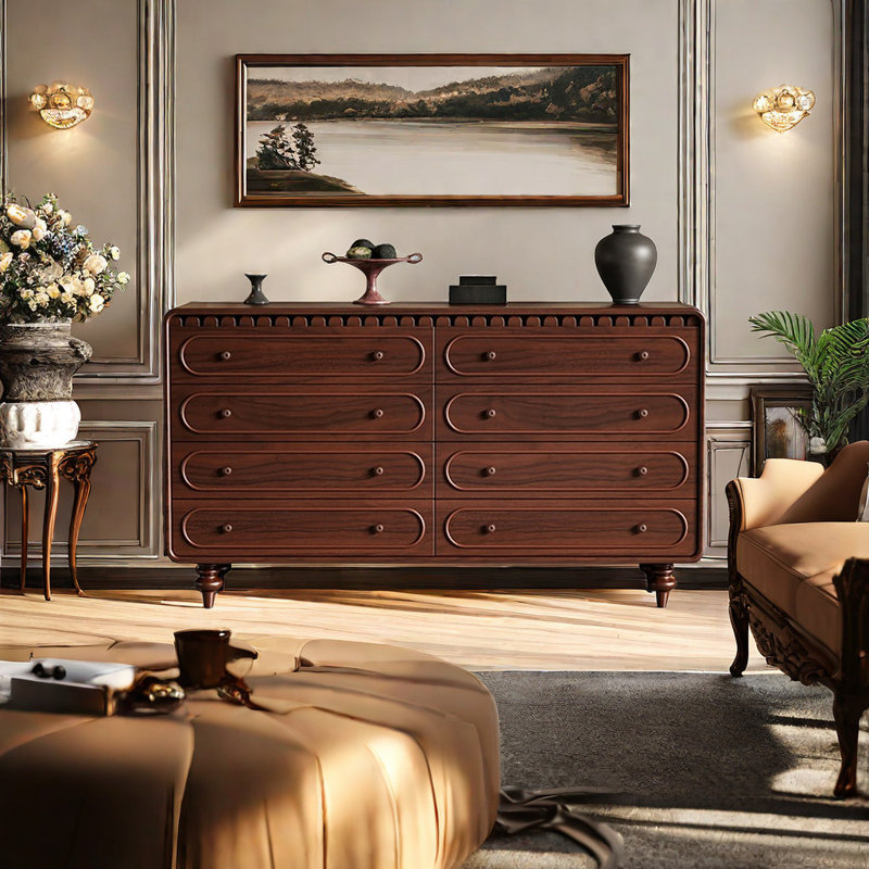 Commode d'appoint en bois massif