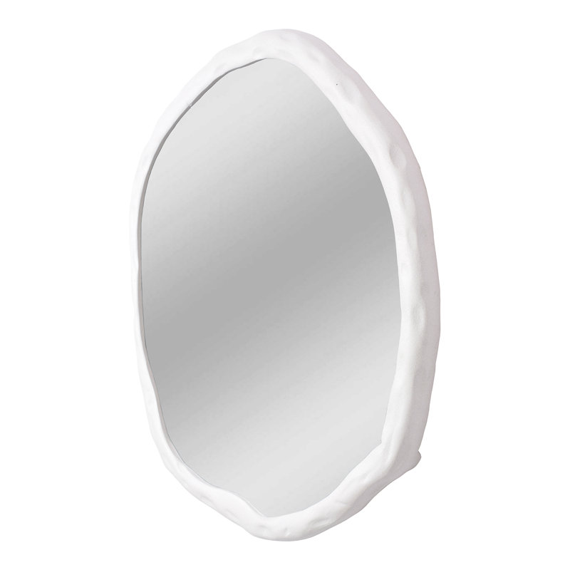 Nola Aluminum Novelty Mirror, 36.5" x 36.5", White