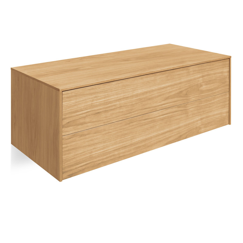 Wonder Wall 2.0 Solid Wood Accent Chest, White Oak