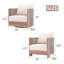 Chaise longue d'extérieur avec coussins Hans-130814372-130814373